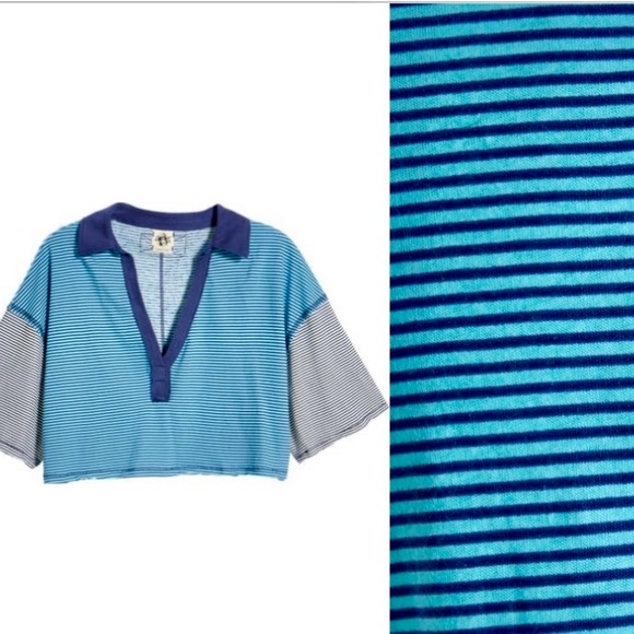 Free People’s “On a boat boxy crop top” - Picture 4 of 4